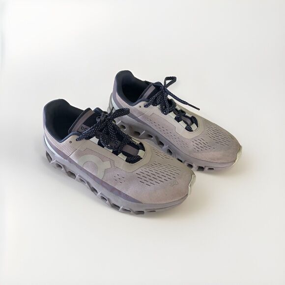 ON Running Cloud Women's Size 9 Cloudmonster Pearl/Arctic Purple Shoes - Picture 1 of 8